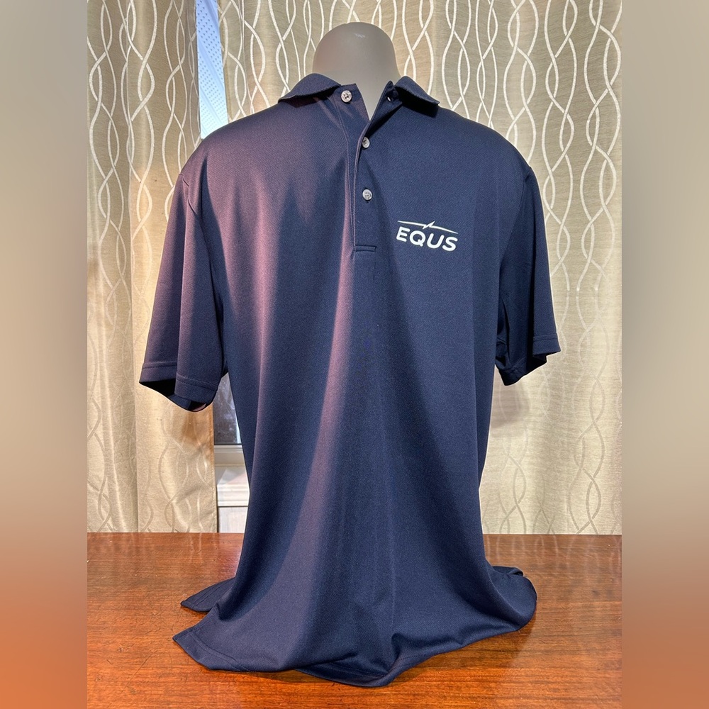 NWOT PGA Tour Dark Blue Men's Polo Shirt